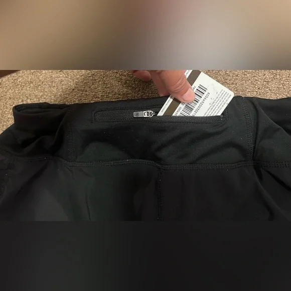 Athleta  2:1 Running Layered Athletic Black Shorts Size Small EUC - Picture 5 of 7